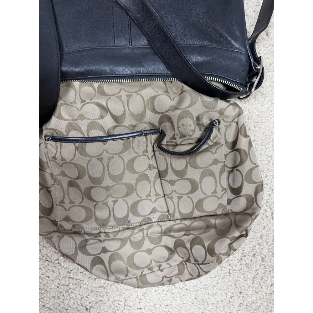 Vtg COACH Legacy Slim 9188 Black Leather Crossbody Shoulder Bag Purse Classic - Picture 4 of 12
